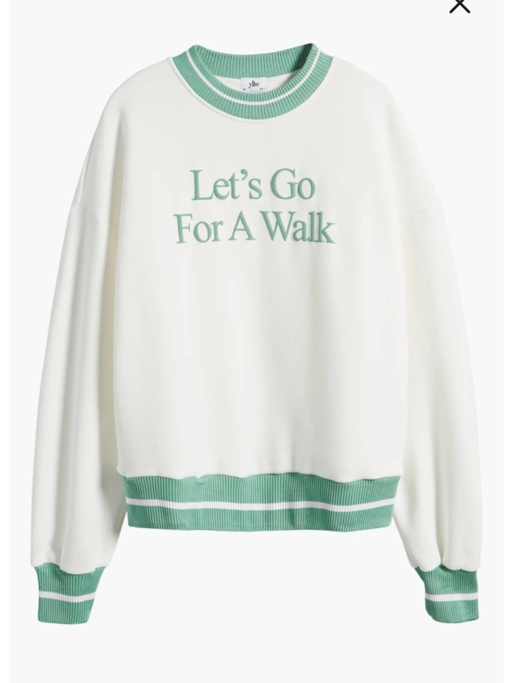 Let's Go For a Walk Sweatshirt
YELLOW THE LABEL, Size Small